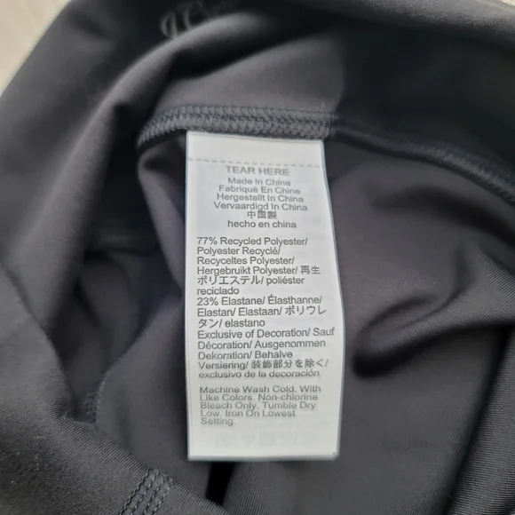 New! J.Crew Sz M Medium CloudStretch High-rise Bike Black Shorts Pocket NWT - Picture 11 of 11